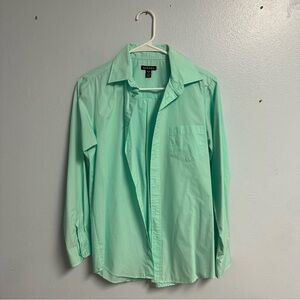 George Mint Green Button Up Dress Shirt